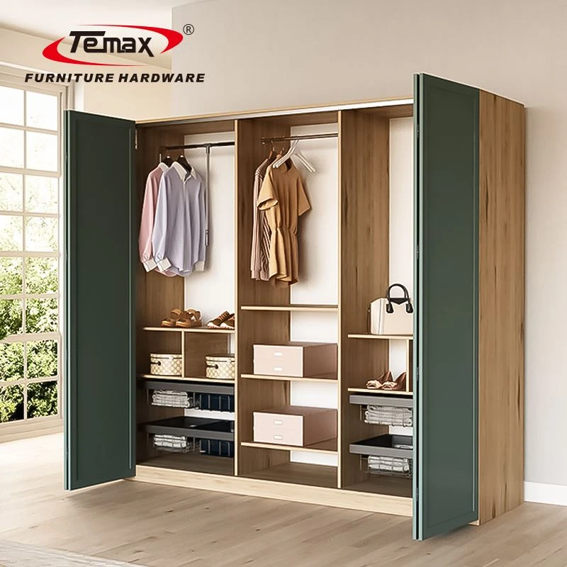 Kit de portes coulissantes pliantes pour armoire TEMAX TM037